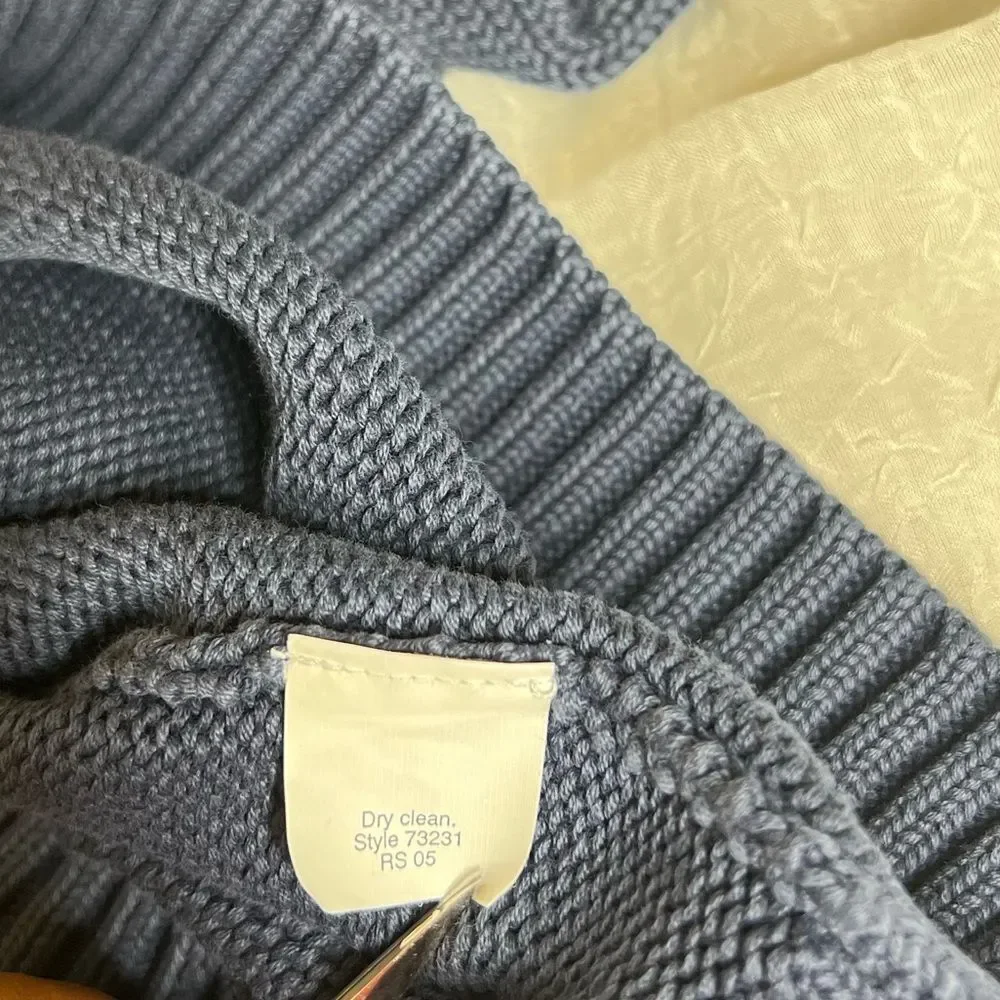 J. Crew Men's  Quarter Zip 100% Cotton Sweater Size M